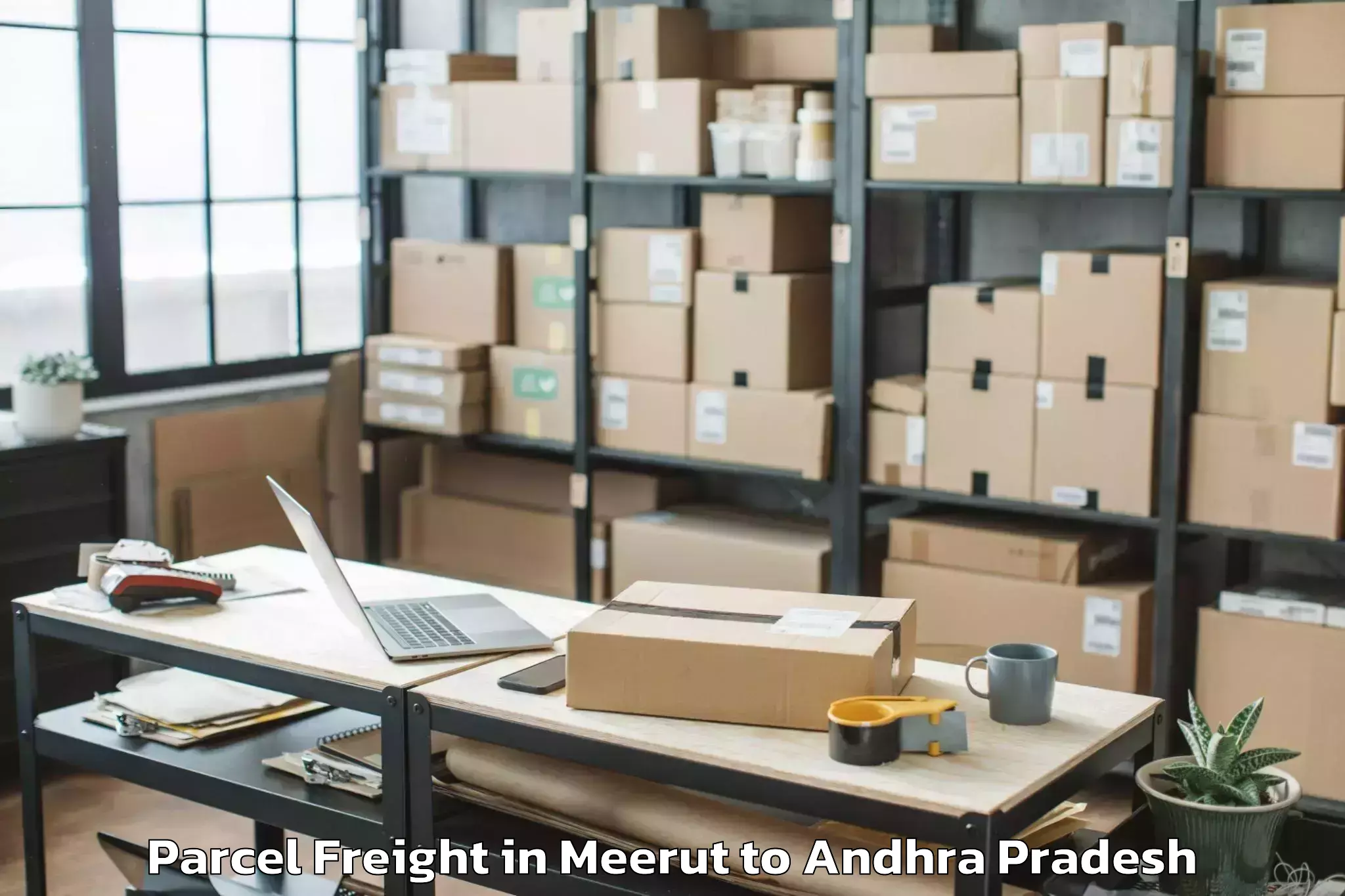 Book Your Meerut to A Konduru Parcel Freight Today